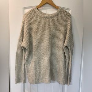 Cozy Knit Sweater w/ Button Detailing on Back